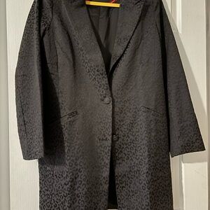 CLEO Brand Black patterned blazer